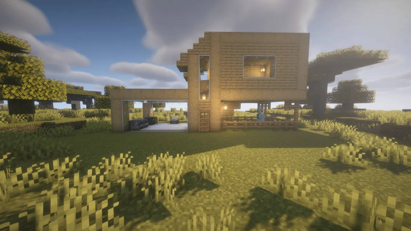 Wooden Modern House — скриншот 8 (Карты, Minecraft)