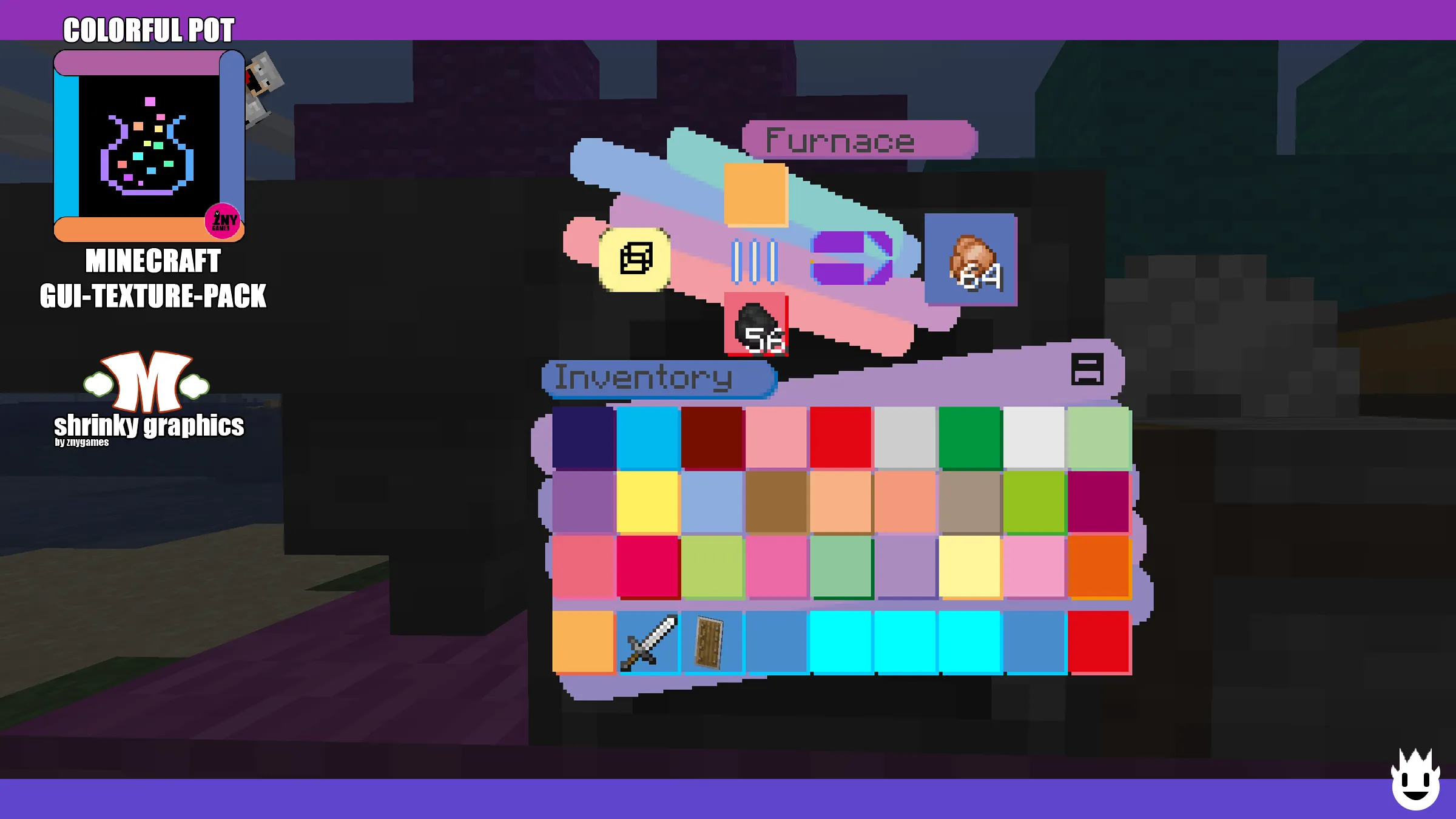 COLORFUL POT | GUI-TEXTURE-PACK — скриншот 8 (Текстуры, Minecraft)