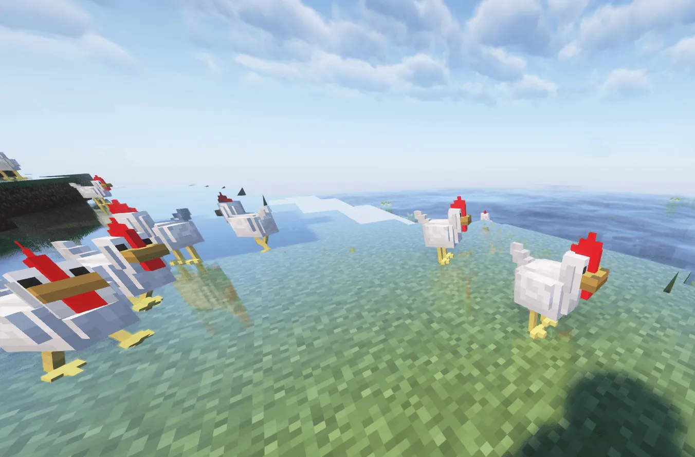 Realistic Chickens — скриншот 1 (Текстуры, Minecraft)