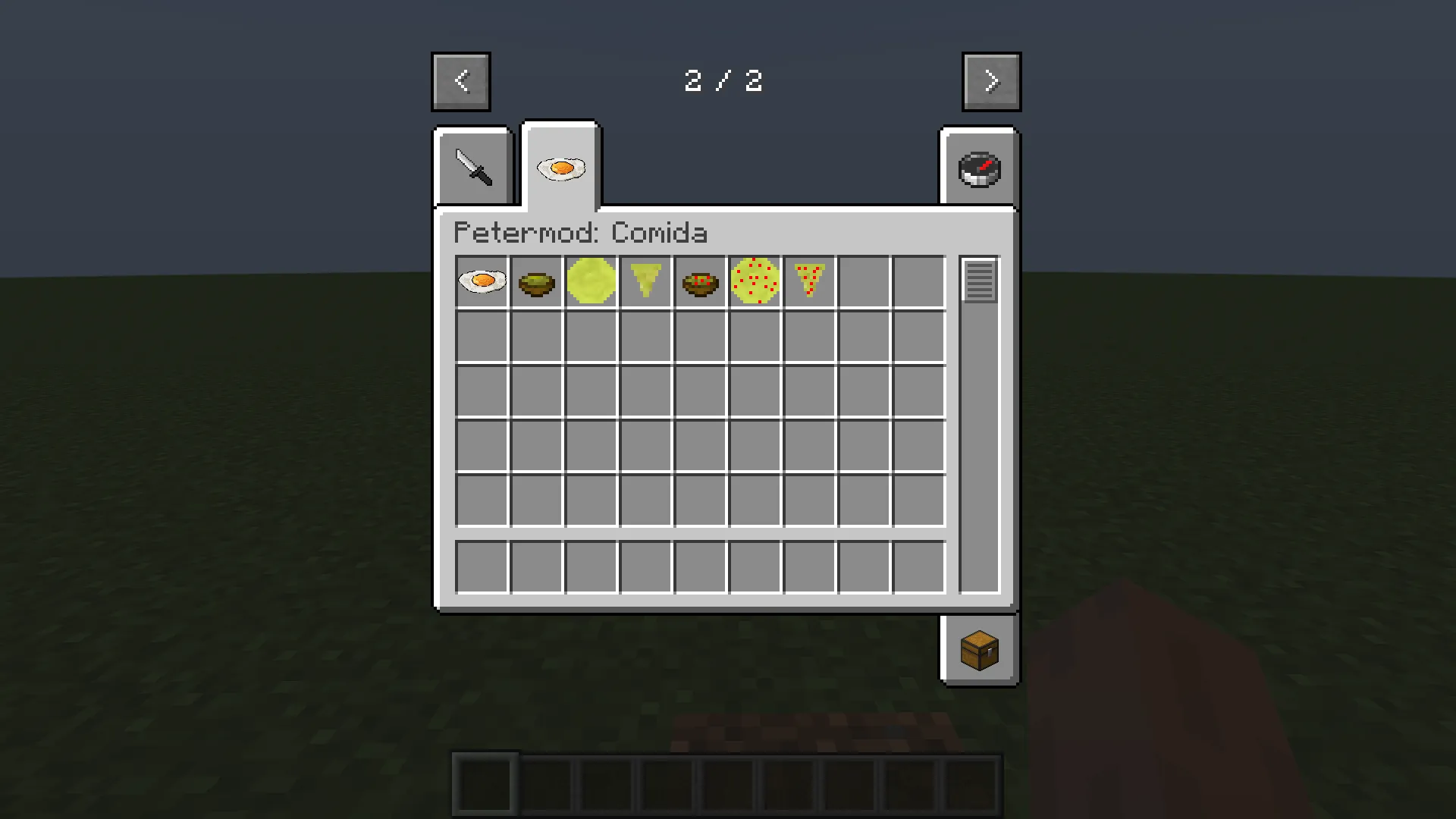 Peter´s foods and commands, Моды, Minecraft