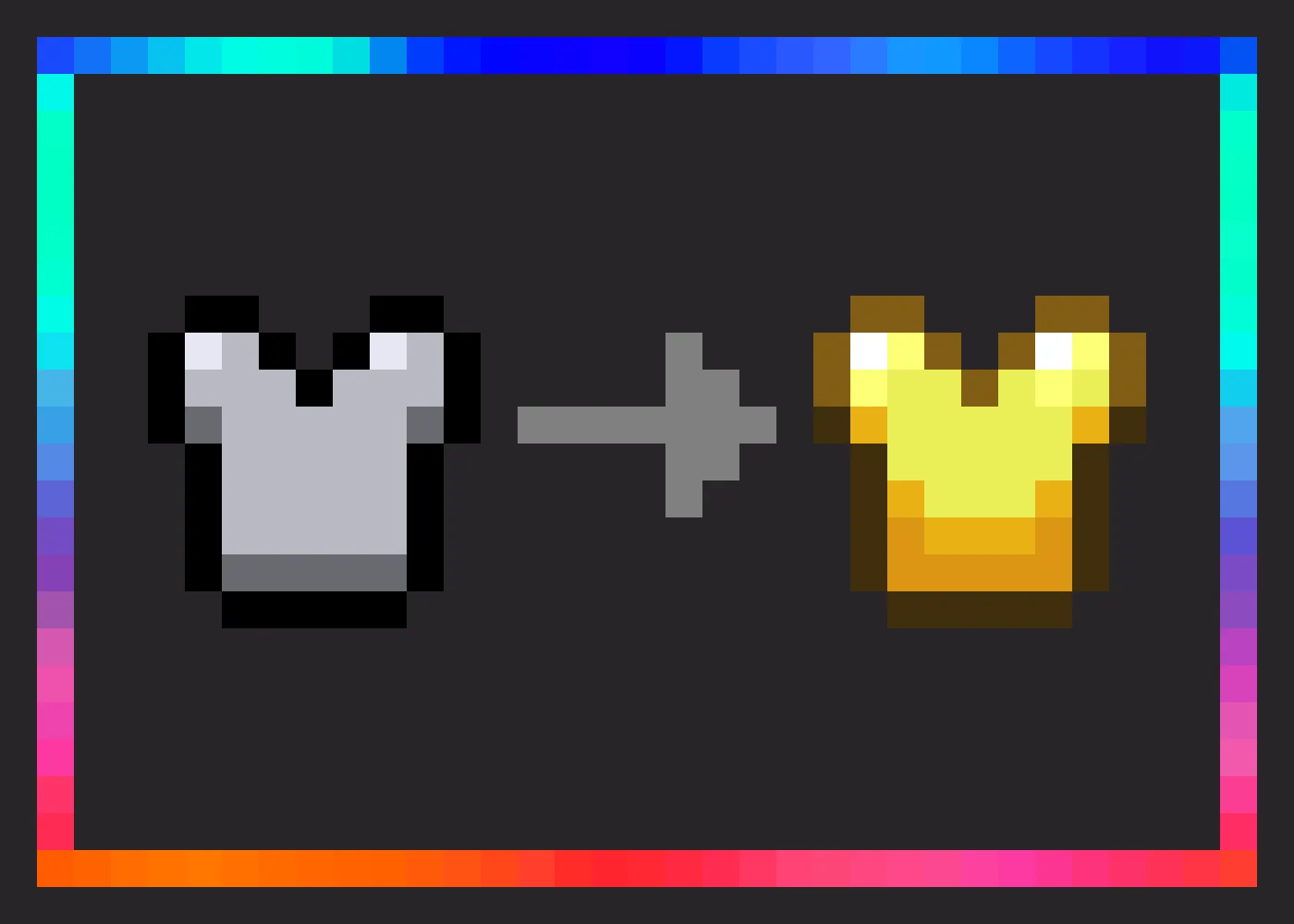 Dev's Better Armor Icons - Gold Edition — скриншот 2 (Текстуры, Minecraft)