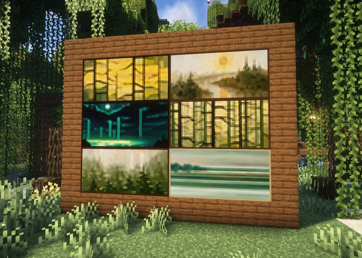 Landscape Paintings by Luiza Niechoda, Дата-паки, Minecraft