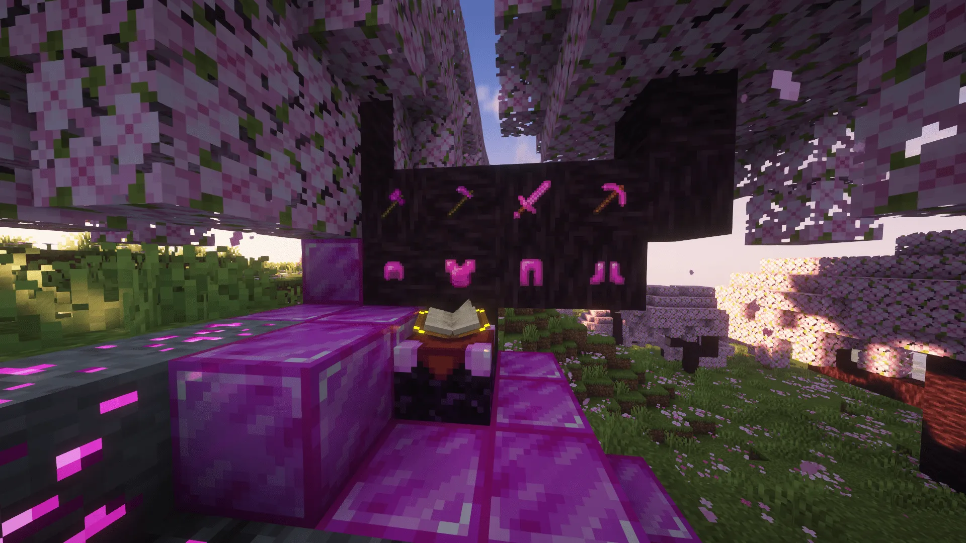 Pink Diamonds Texture Pack — скриншот 7 (Текстуры, Minecraft)