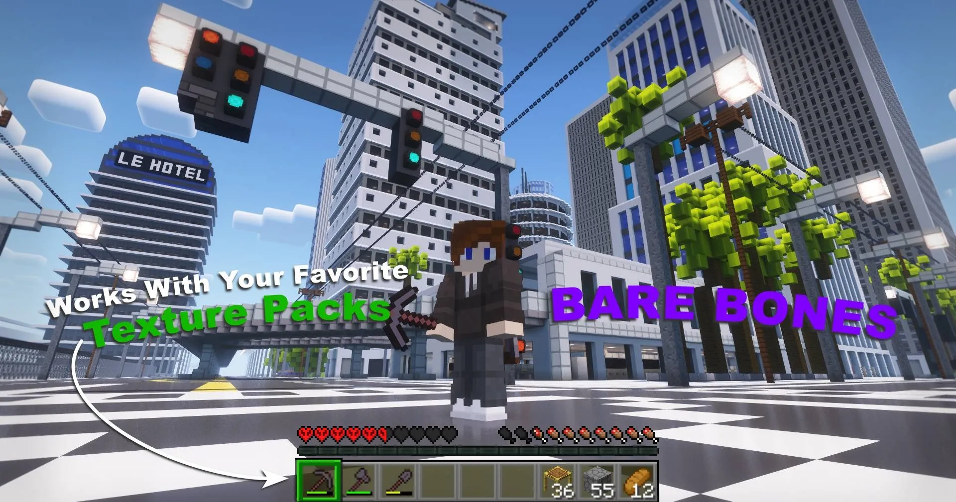 Fake Hardcore Hearts — скриншот 3 (Текстуры, Minecraft)