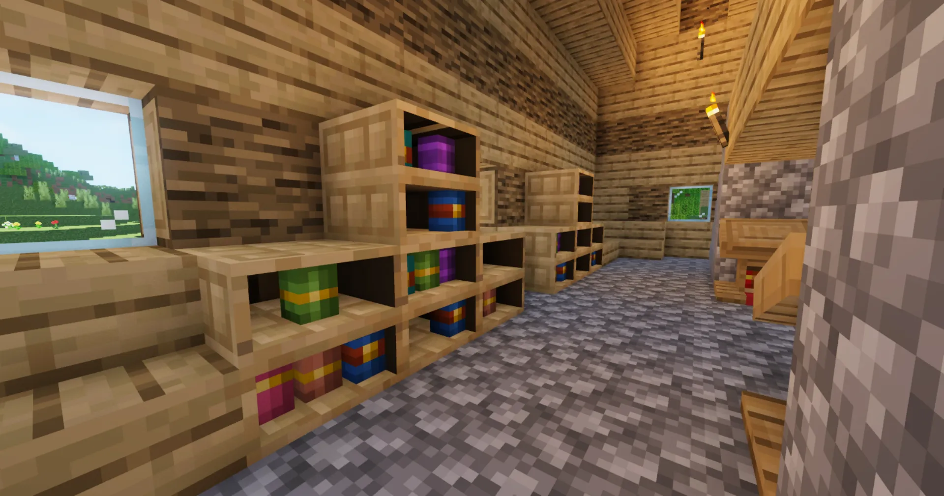 kruemeliges 3D Chiseled Bookshelves — скриншот 2 (Текстуры, Minecraft)