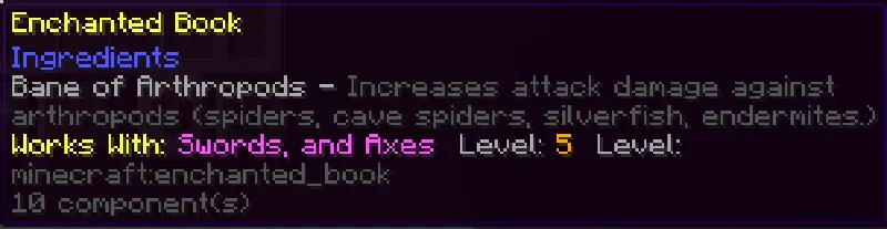 Enchanting Descriptions for Books. — скриншот 1 (Текстуры, Minecraft)