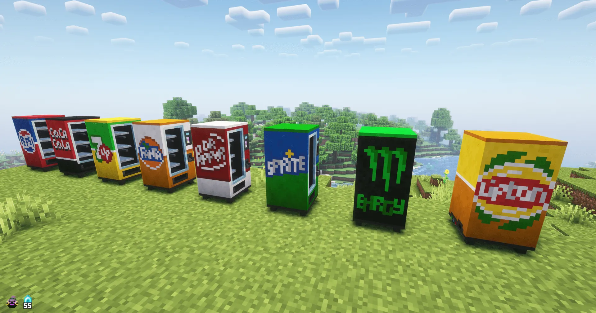 Drink Brands | Variant Pack for Lightman's Currency — скриншот 1 (Текстуры, Minecraft)