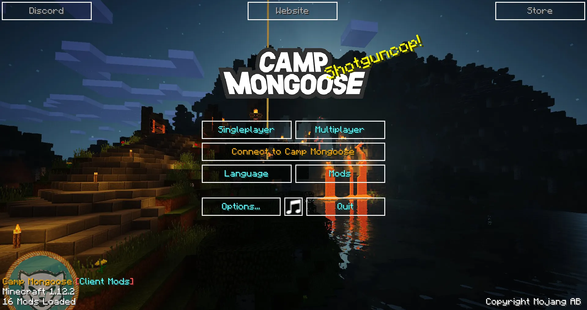Camp Mongoose Client Mods — скриншот 1 (Модпаки, Minecraft)