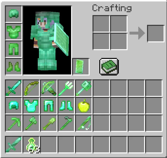 Cyan XP Bar and Enchantment Glint — скриншот 2 (Текстуры, Minecraft)