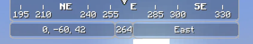 Echo Compass HUD — скриншот 1 (Моды, Minecraft)
