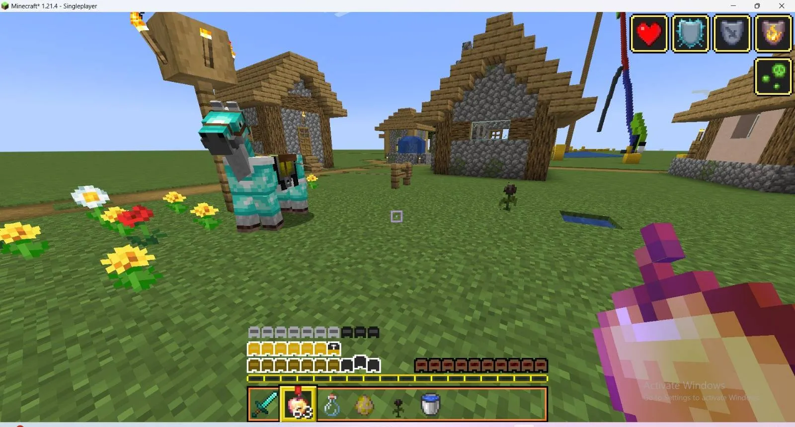 Better GUI + Among Us Hearts — скриншот 10 (Текстуры, Minecraft)
