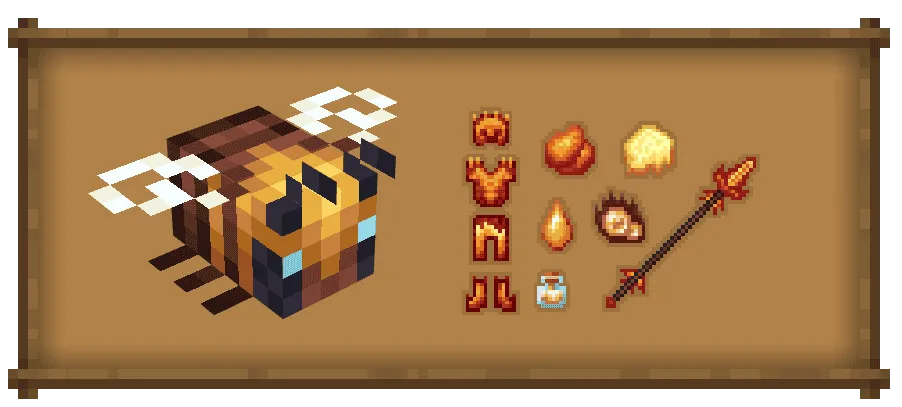 Be Bee Queen - Dragon Survival Addon — скриншот 6 (Моды, Minecraft)