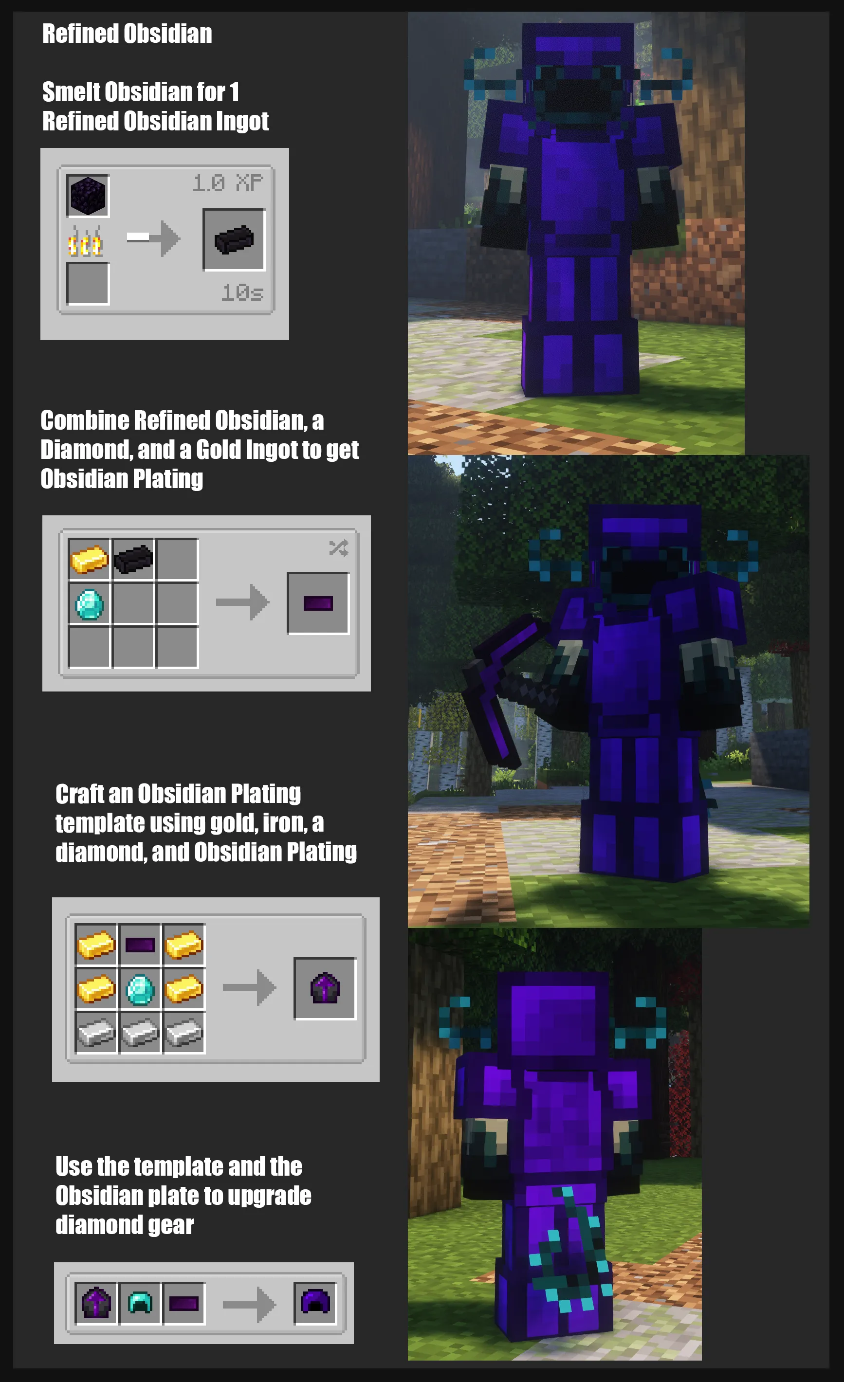 Obsidian Plating, Моды, Minecraft