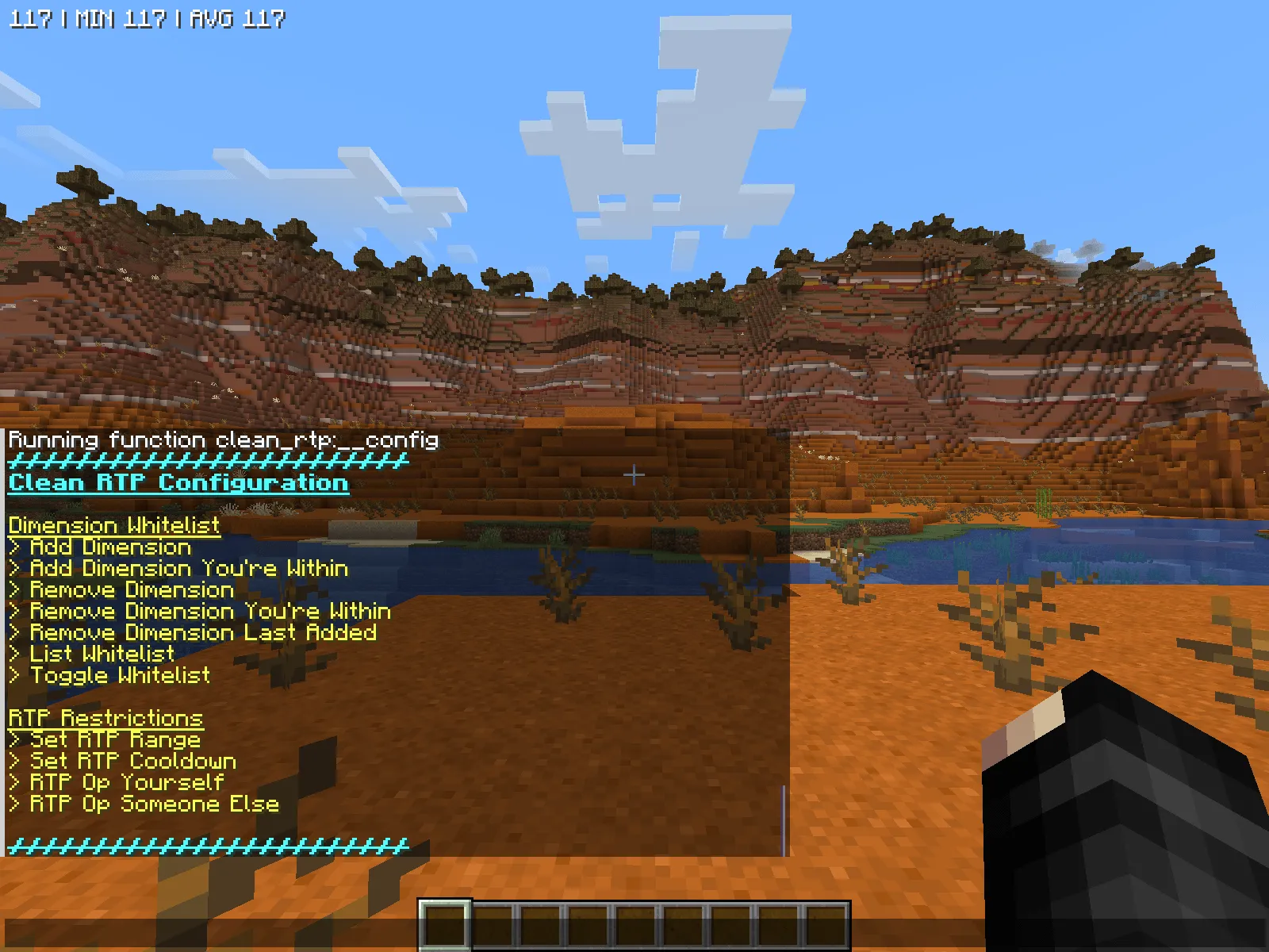 Clean RTP, Дата-паки, Minecraft