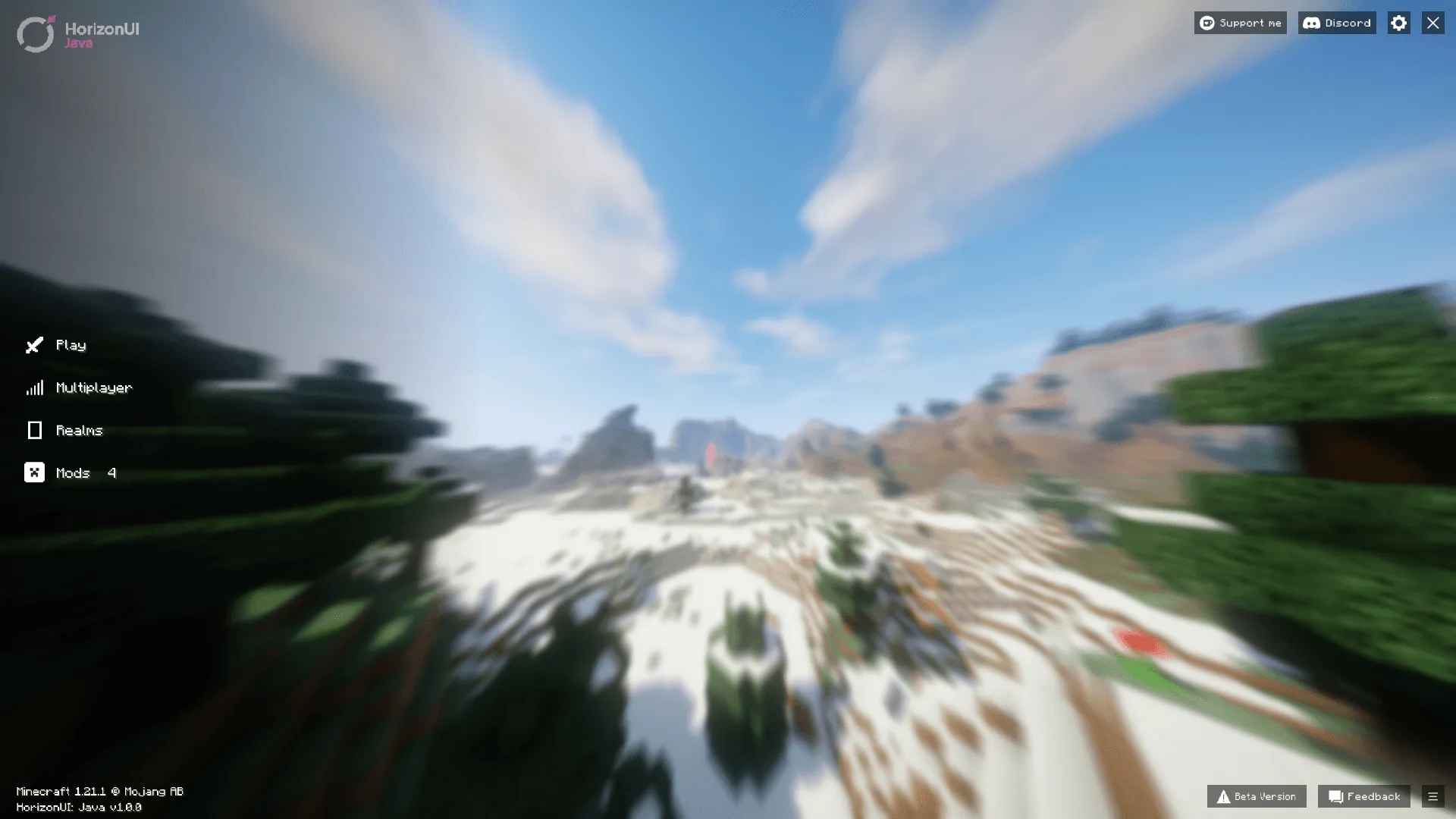 HorizonUI, Моды, Minecraft