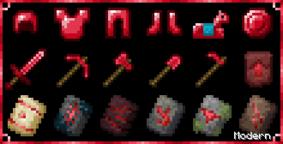 Classic, Earth and Modern Rubies (Diamonds) — скриншот 7 (Текстуры, Minecraft)