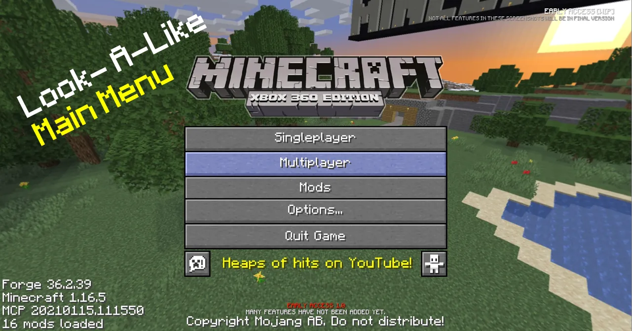The Olden Days., Модпаки, Minecraft