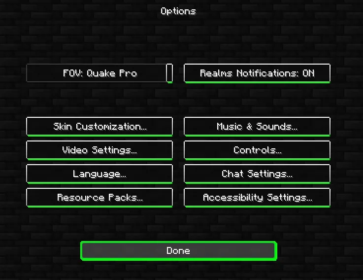 Only Green Gui — скриншот 1 (Текстуры, Minecraft)