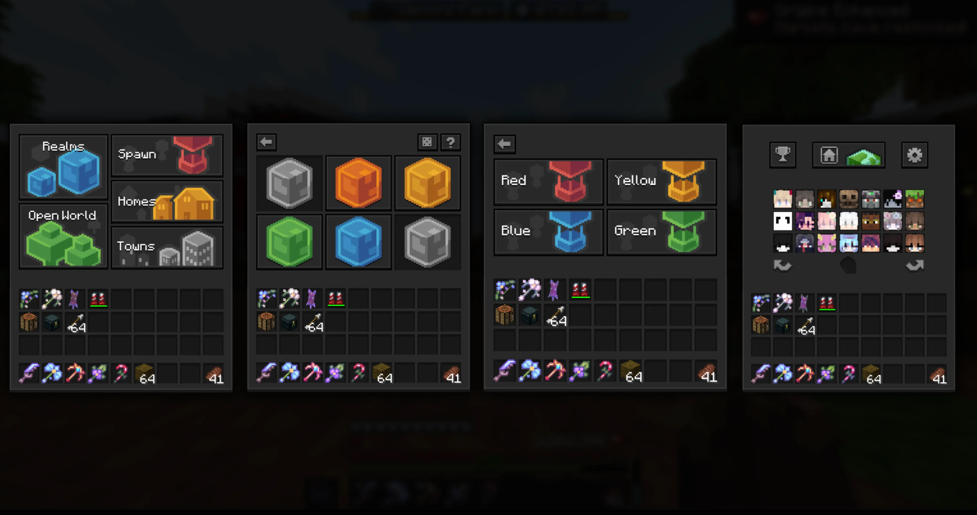 Origin Realms x Unique Dark, Текстуры, Minecraft