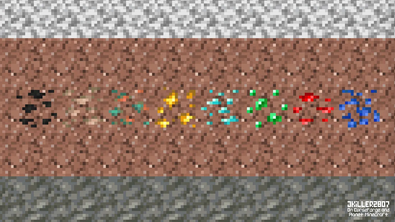 Visible M-Ore Variants, Текстуры, Minecraft