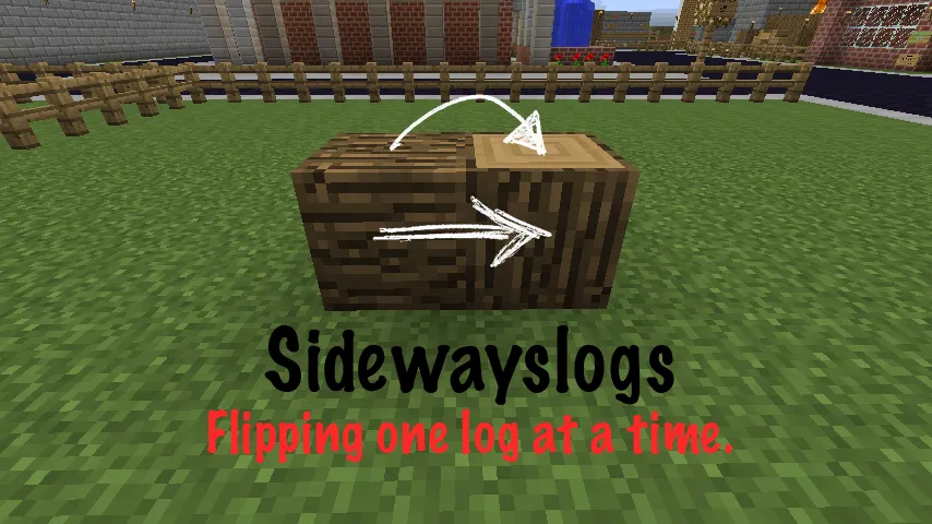Sidewayslogs — скриншот 1 (Плагины, Minecraft)