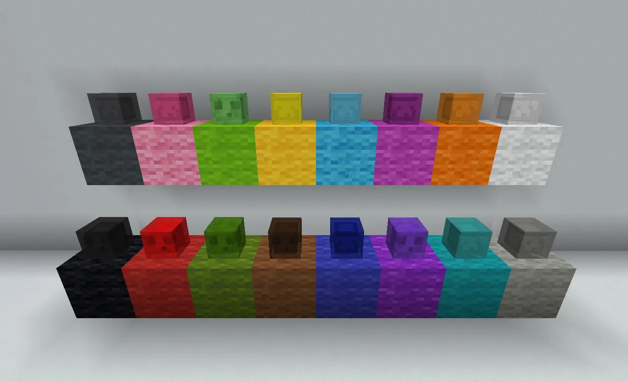 Sixteen Colors of Slime — скриншот 1 (Текстуры, Minecraft)