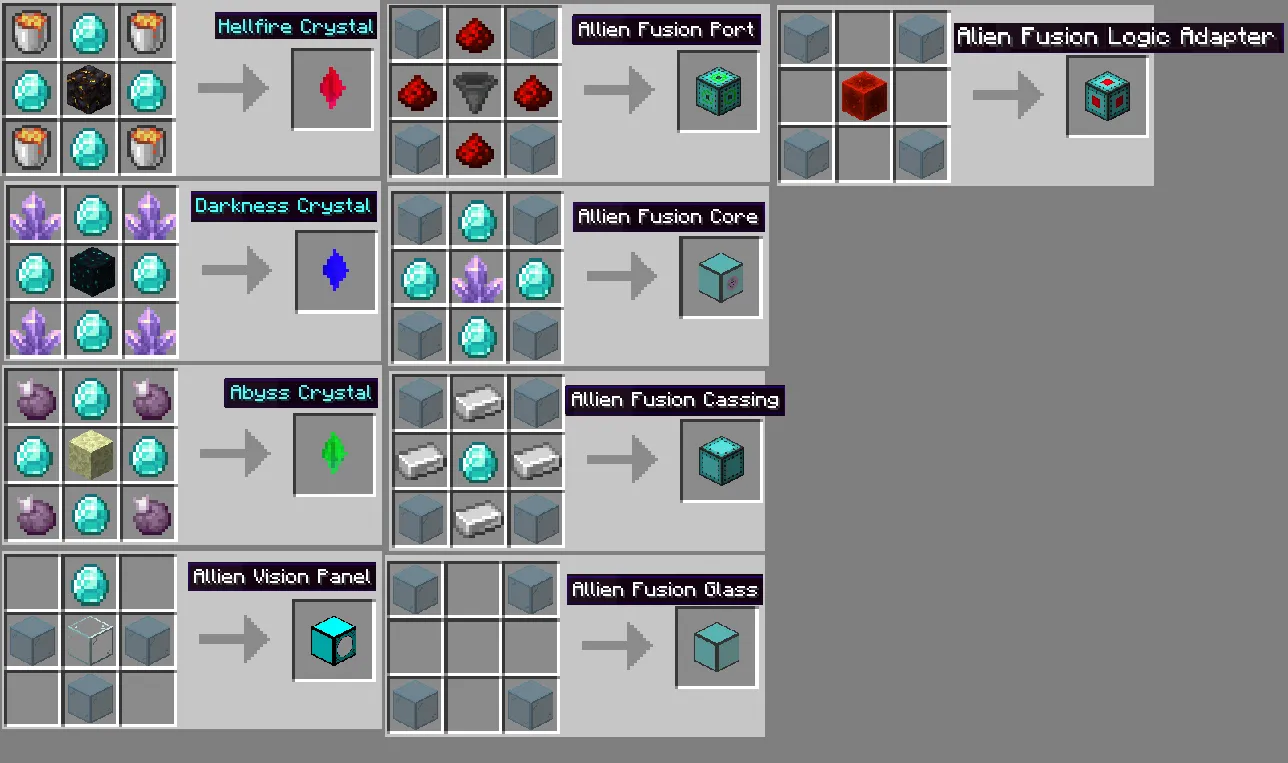 Allien Fusion Generator — скриншот 9 (Моды, Minecraft)