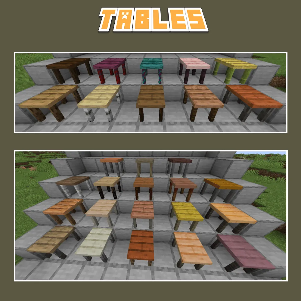 Aesthetic Tables, Моды, Minecraft