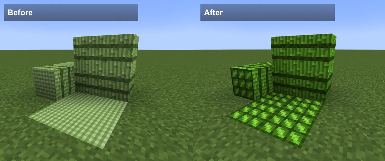 Araneae's Sugarcane Bale Retexture, Текстуры, Minecraft