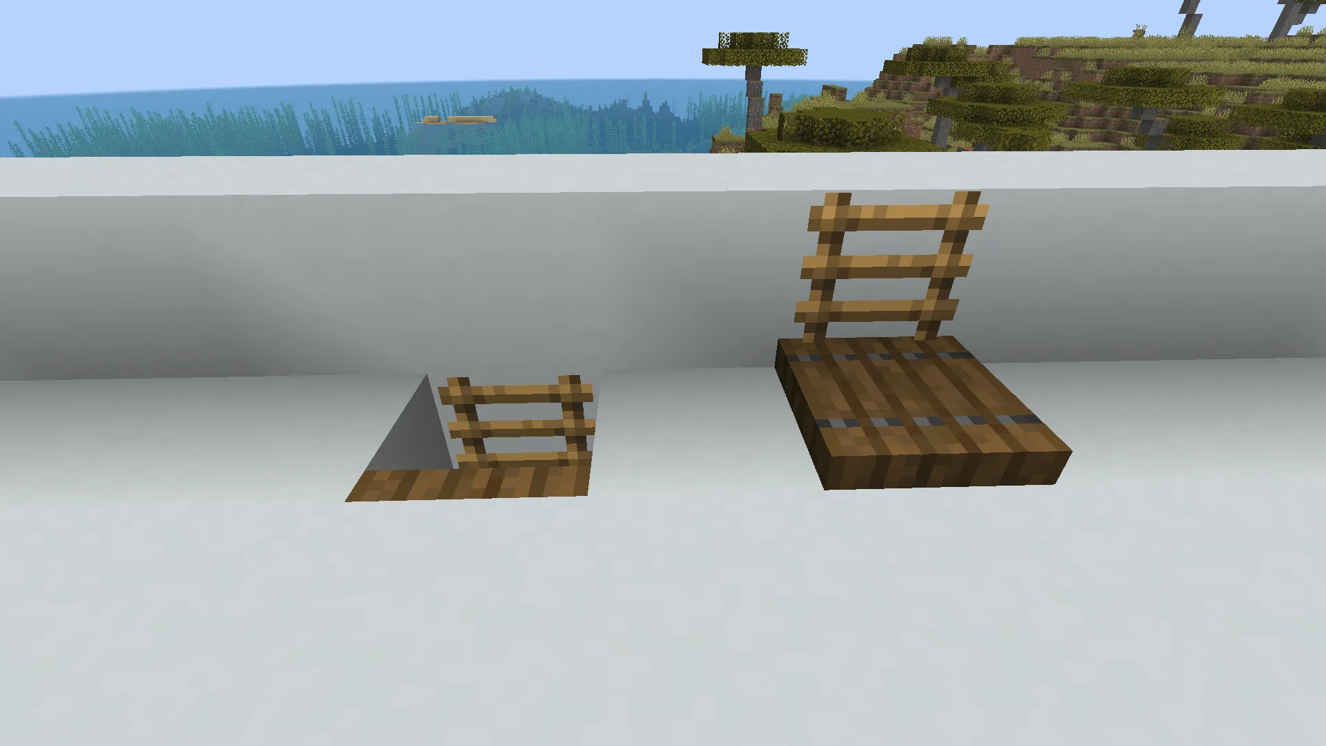 Trapdoor Ladder — скриншот 2 (Моды, Minecraft)