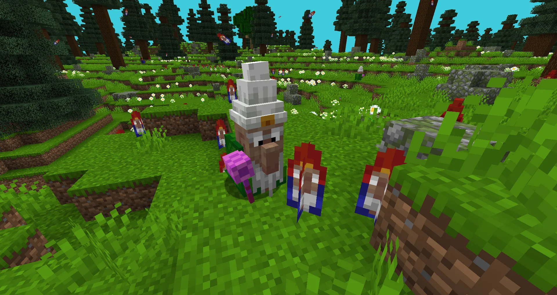 Gnomecraft: invasion of the gnomes, creation of a gnome-million names — скриншот 1 (Моды, Minecraft)