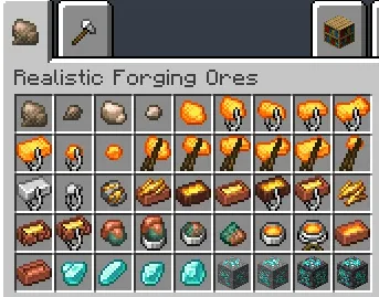 Salty's Realistic Forging Retexture — скриншот 1 (Текстуры, Minecraft)