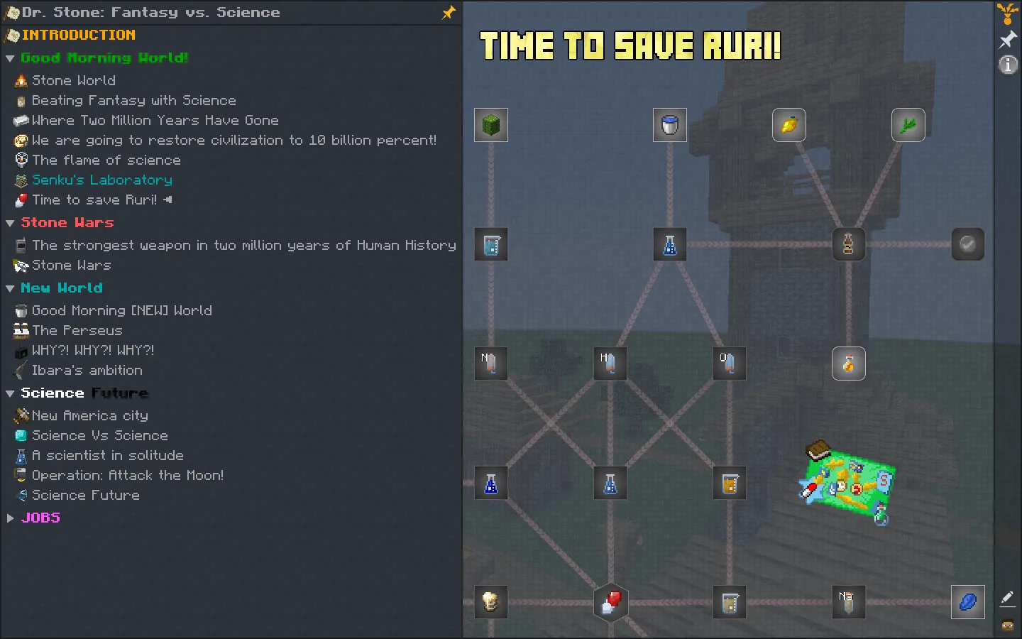 Fantasy Vs. Science Quarks & Magic, Модпаки, Minecraft