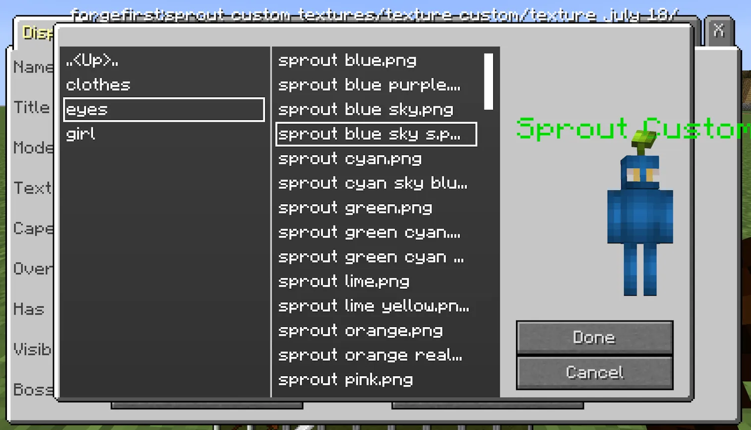 More Sprouts+ MCreator Mobs, Моды, Minecraft