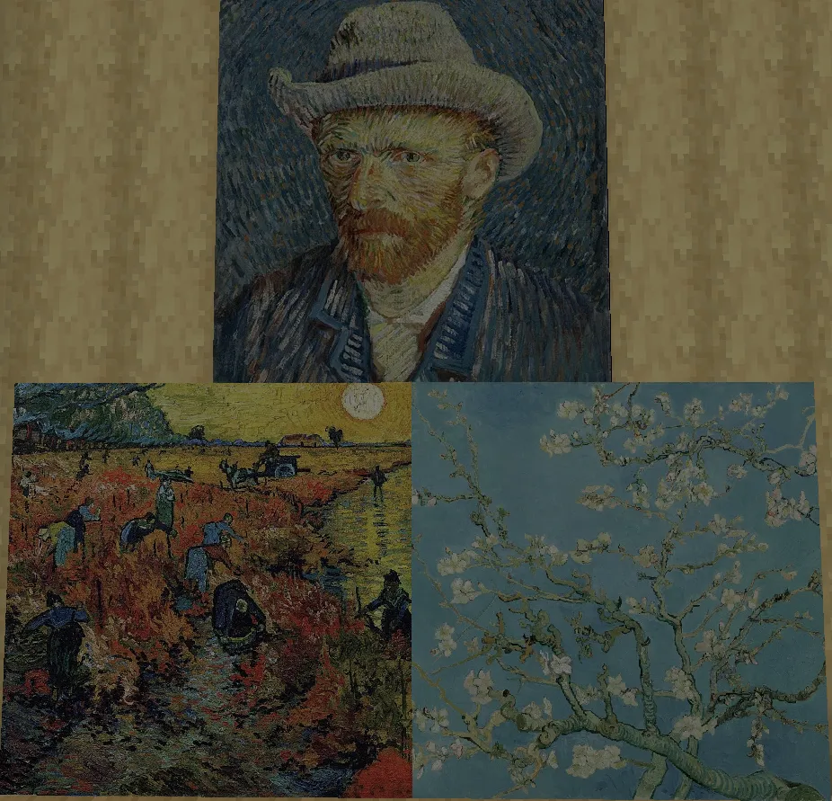 Vincent Van Gogh's Paintings — скриншот 3 (Текстуры, Minecraft)