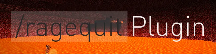 RagequitPlugin — скриншот 1 (Плагины, Minecraft)