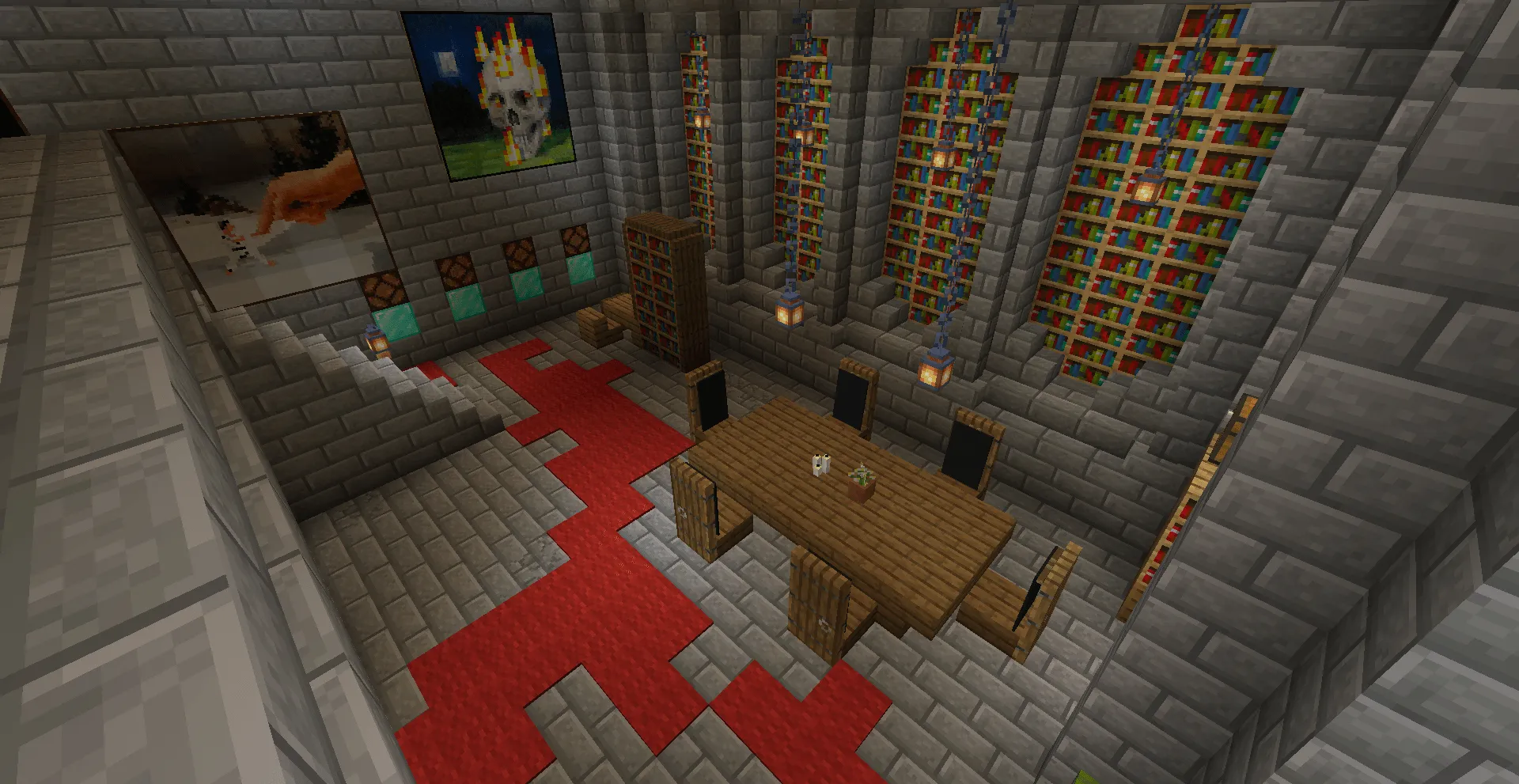 Escape Room Library, Карты, Minecraft