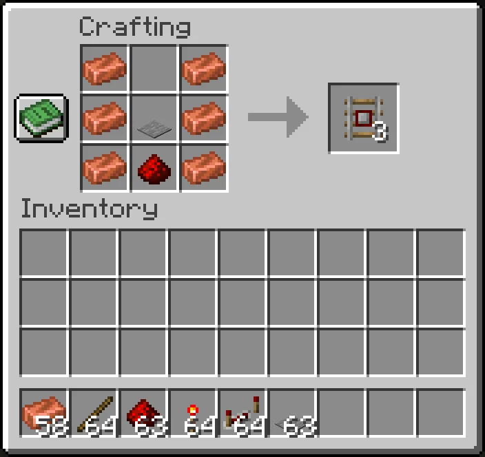 Copper Rail Crafting — скриншот 1 (Моды, Minecraft)