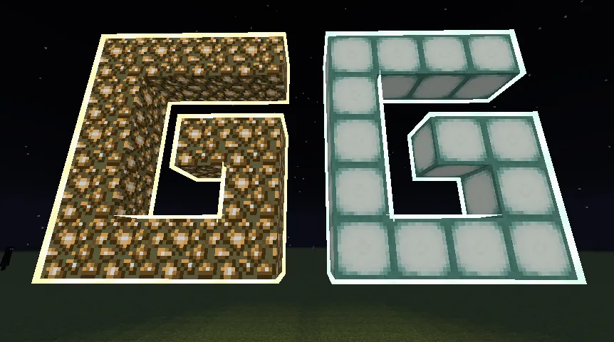 GG: Glowier Glows — скриншот 1 (Текстуры, Minecraft)