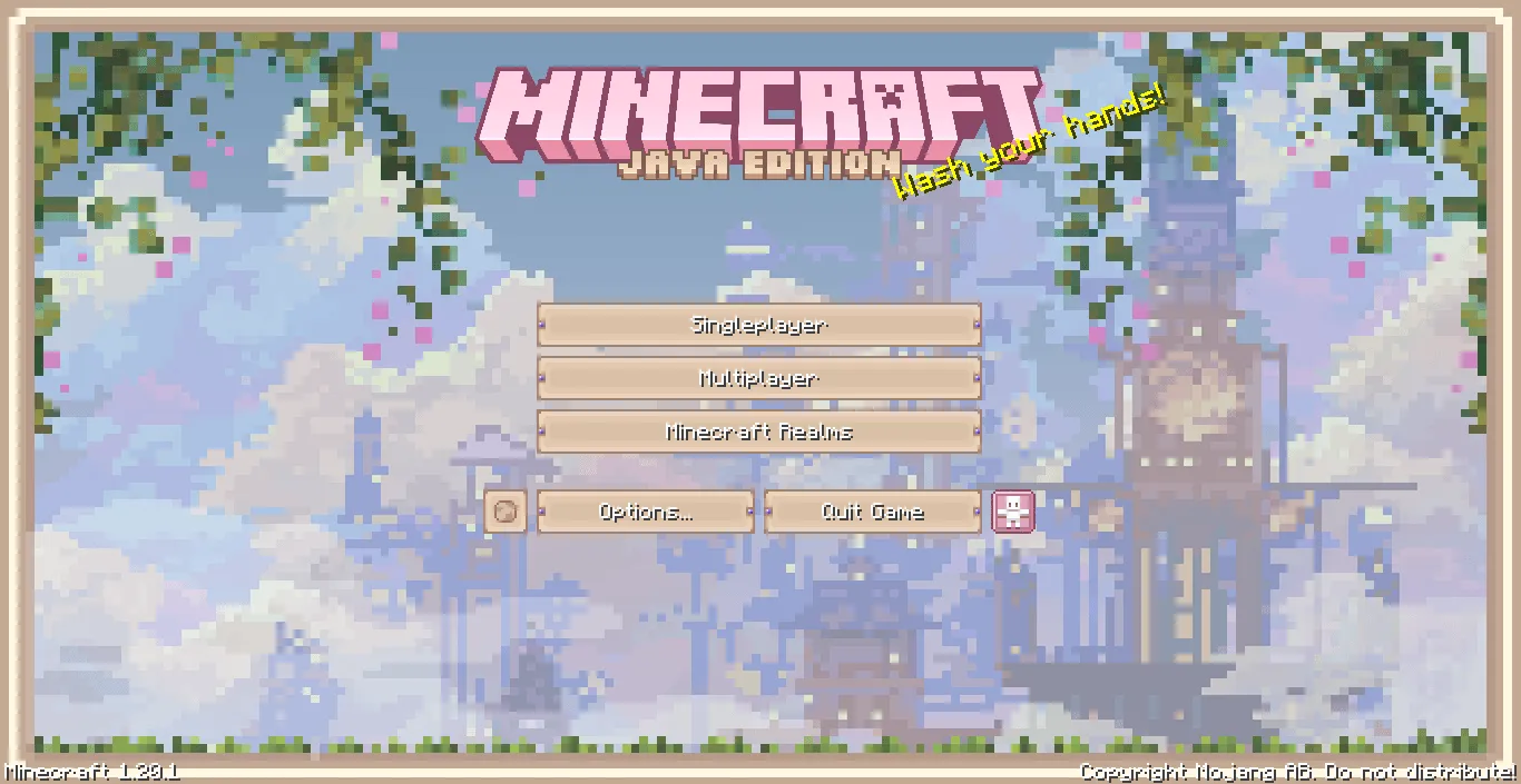 PinkSweet GUI, Текстуры, Minecraft