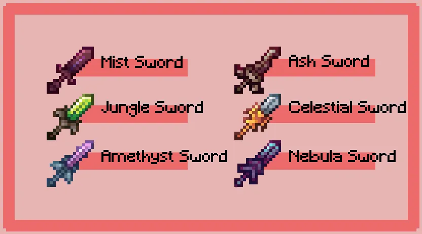 Unique Swords — скриншот 3 (Текстуры, Minecraft)