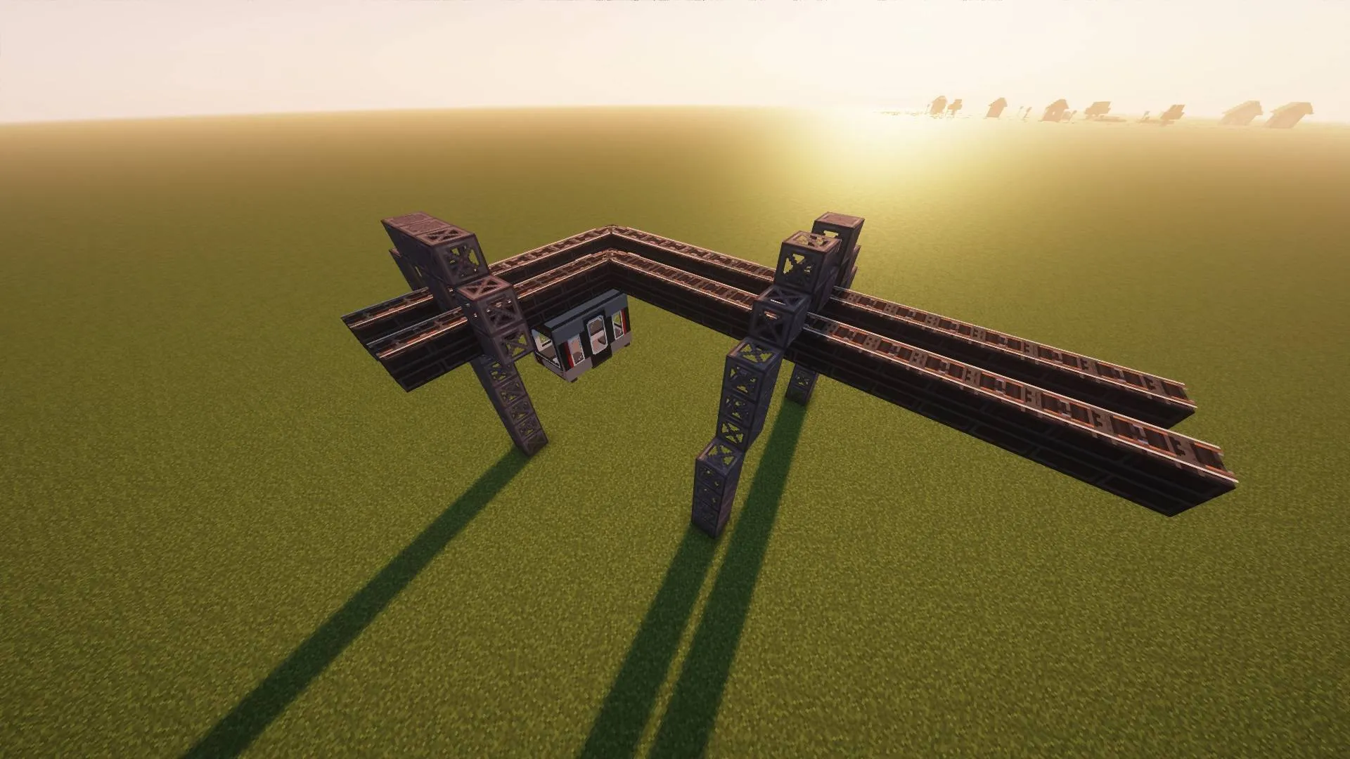 Suspended Railways/Monorail — скриншот 4 (Моды, Minecraft)