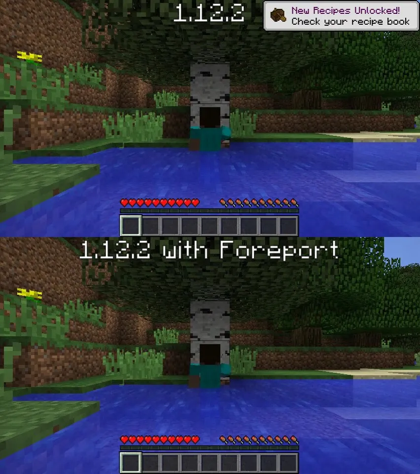 Foreport, Моды, Minecraft