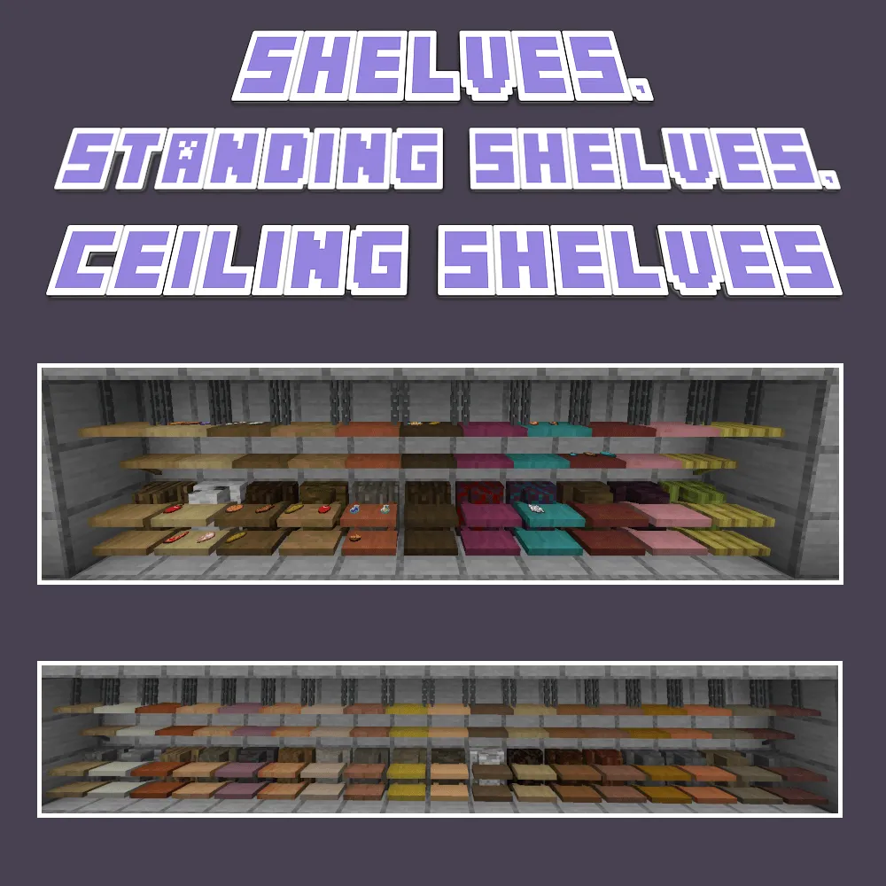 Aesthetic Shelving, Моды, Minecraft