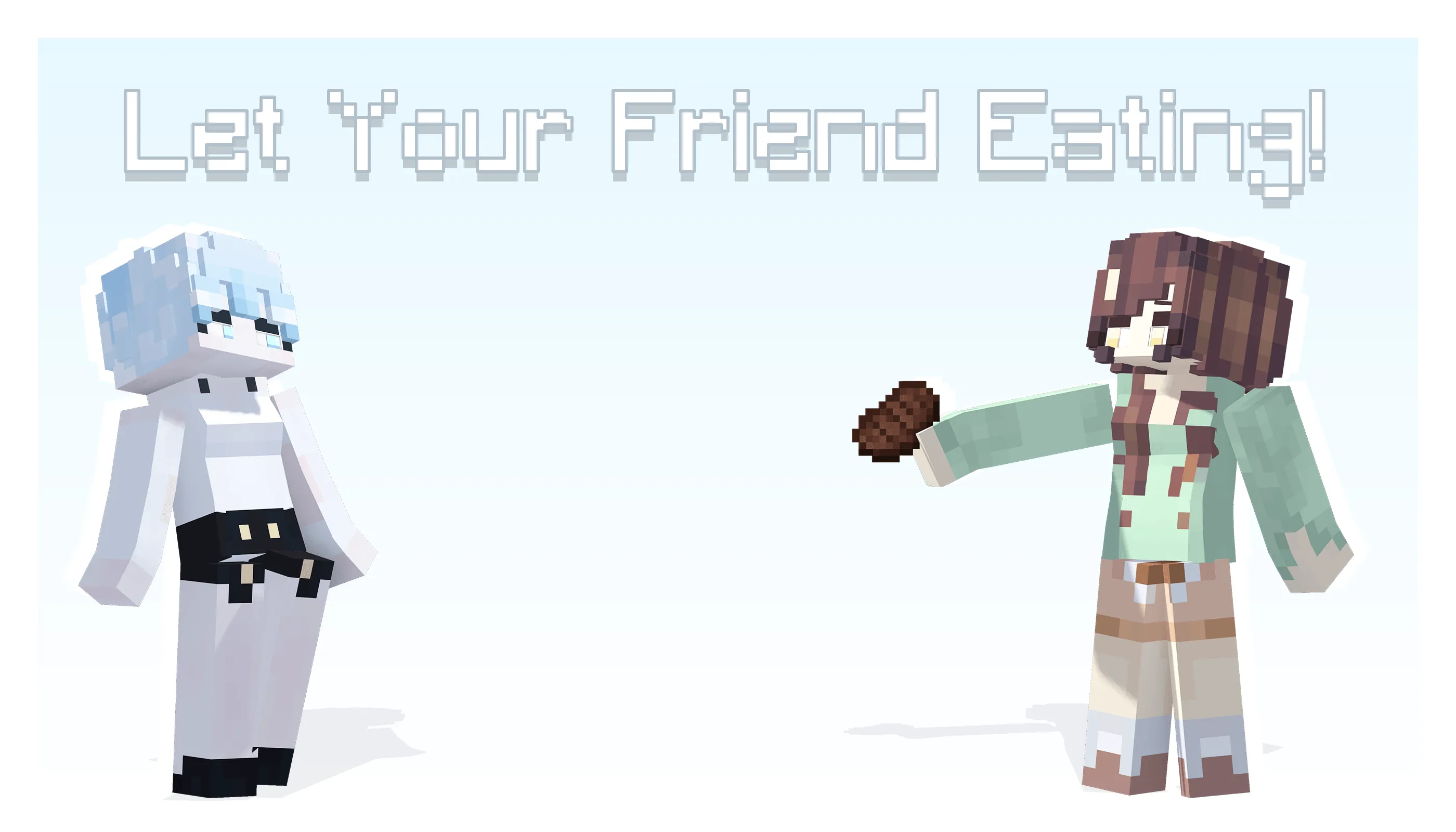 Let Your Friend Eating! (Can feed other player) — скриншот 1 (Моды, Minecraft)
