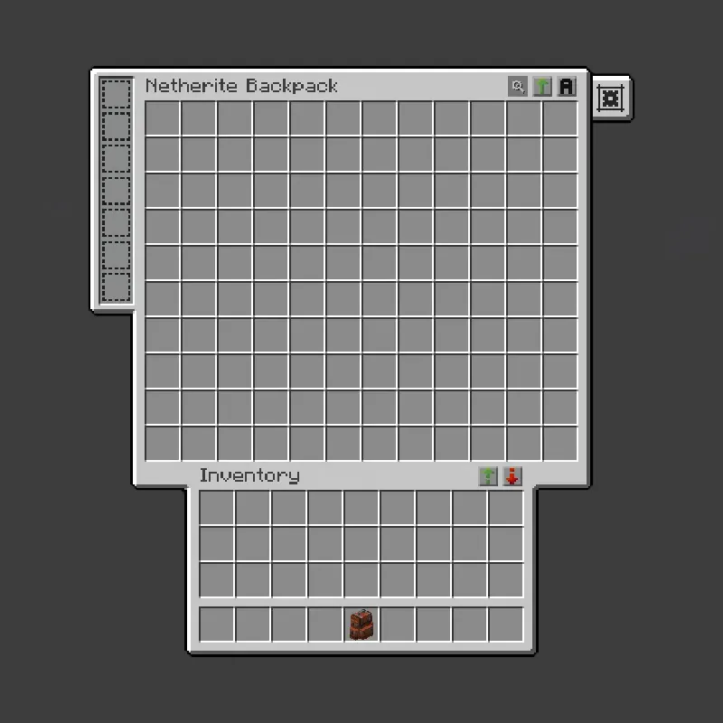 True Dark UI Sophisticated Backpacks — скриншот 2 (Текстуры, Minecraft)