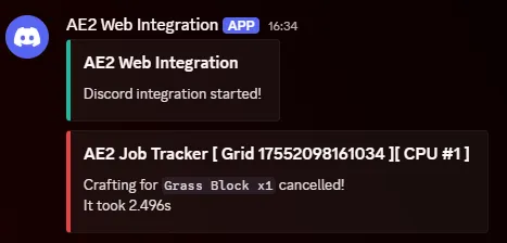 AE2 Web Integration, Моды, Minecraft