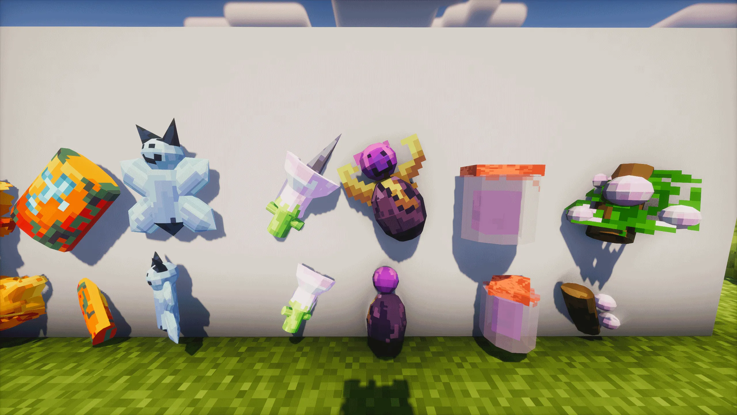 More Sniffer Flowers 3D — скриншот 2 (Текстуры, Minecraft)