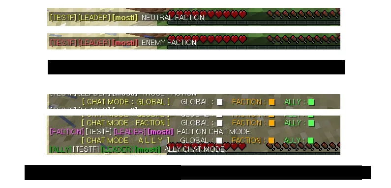 Faction Chat Plus, Плагины, Minecraft