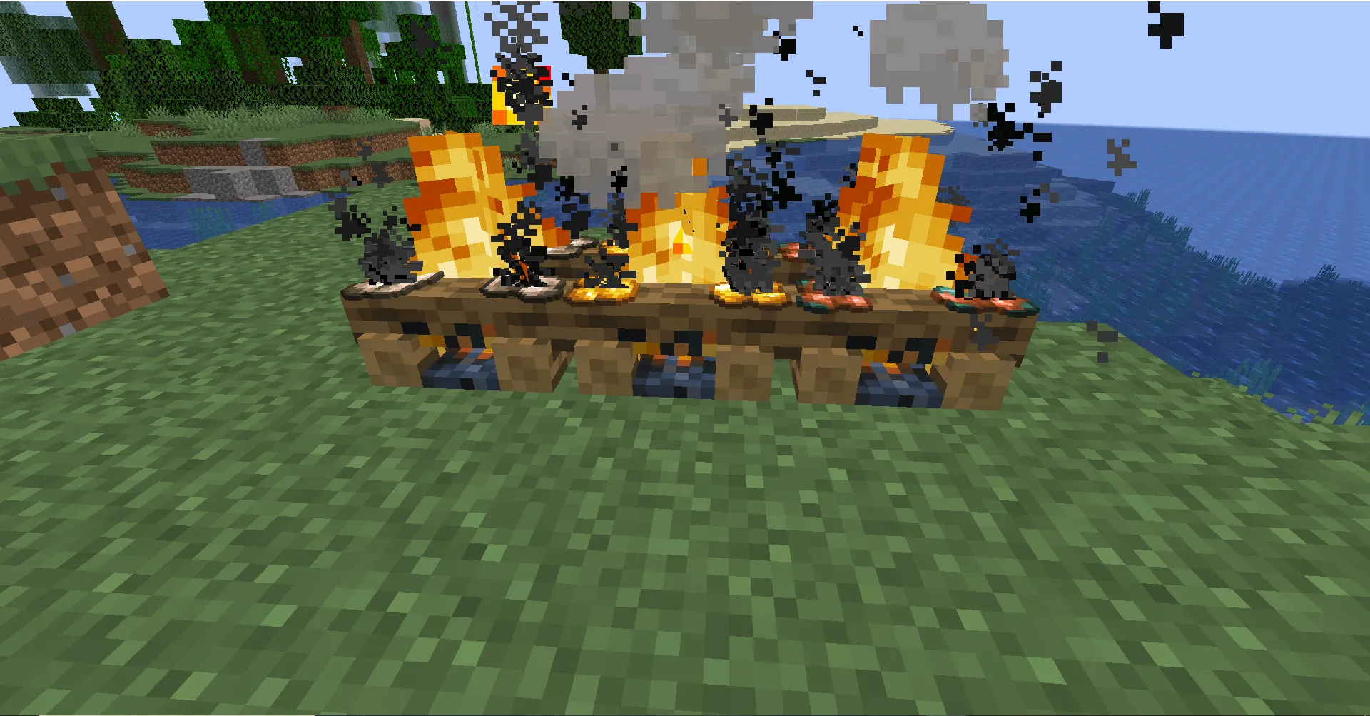 Smelt Ores On Campfires, Моды, Minecraft